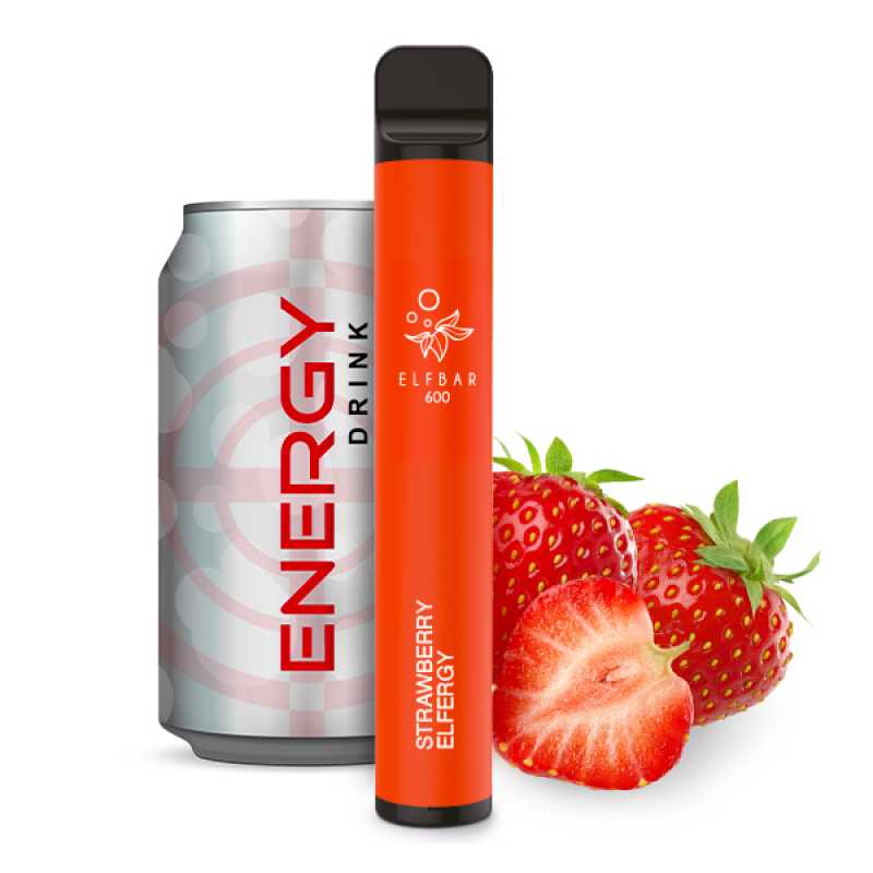 Elf Bar 600 Strawberry Elfergy Einweg-E-Zigarette mit 2% Nikotin oder nikotinfrei – Vapestick jetzt bei semyshop.de online bestellen!